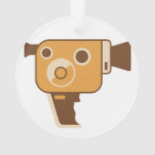 Videocamera filmmaker ornament (achterkant)