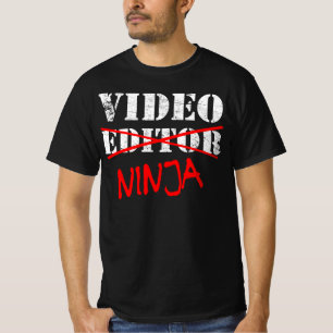 Videoeditor Ninja - Videograaf- en posteditor T-shirt