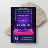 Videogame Arcade Boy Verjaardagsfeest