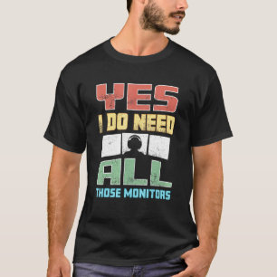 Videogame Bekijk al deze monitoren T-shirt