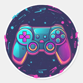 Videogame-controller Ronde Sticker