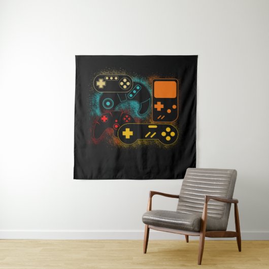 Videogame-controller Wandkleed (In situ)