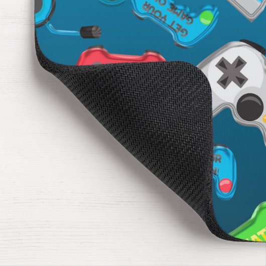 Videogame Controllers Gamer Leuk Kleurrijk Muismat (Hoek)