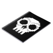Videogame Death Skull - Pixel Art Notitieboek (Linkerzijde)