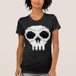 Videogame Death Skull - Pixel Art T-shirt