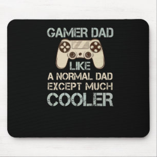 Videogame die papa T-Shirt speelt Muismat