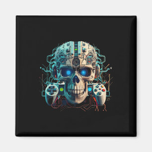 Videogame Gamer Amorphous Creature Skull Gaming C Magneet
