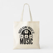 Videogame is Music Video Game Player Nerd Geek PC Tote Bag (Achterkant)