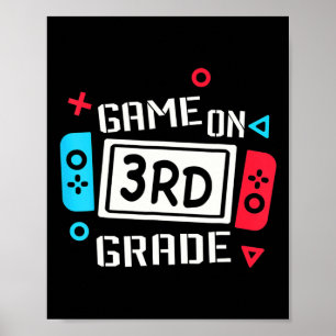 Videogame op 3e klas cool Kinder team derde Byck Poster