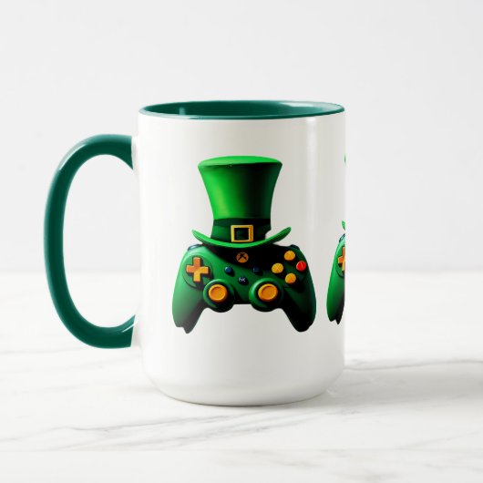 Videogamecontroller Ierse gamerjongens ST.Patrick Mok (Links)