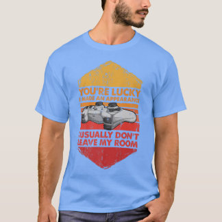 Videogamecontroller jongens je hebt geluk dat ik e t-shirt