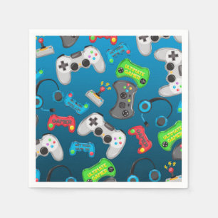 Videogamecontrollers Gamer Verjaardagsfeest Servetten