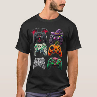 Videogamecontrollers Witch Zombie Mummy Skeleton T-shirt
