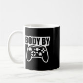 Videogamelichaam op controller Humor gamer Koffiemok (Links)