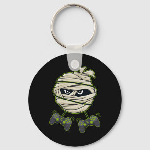 Videogamer-controllers Halloween Mummy, Kinder Sleutelhanger