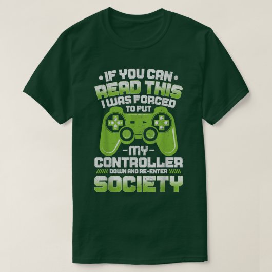 Videogamercontroller gamer T - shirts Mannen Kinde (Design voorkant)