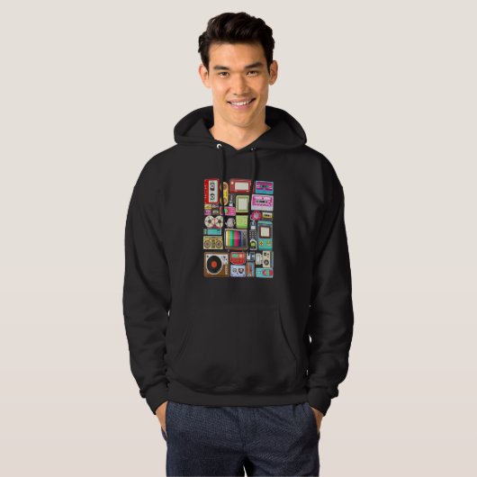 Videogamerretro Classic Arcade Ga van 80 s 90 Hoodie (Voorkant volledig)