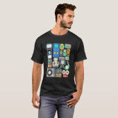 Videogamerretro  klassieke sclassieke arcade van 8 t-shirt (Voorkant volledig)