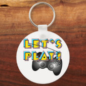 Videogames Dag - Laten we spelen! Sleutelhanger (Voorkant)