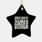 Videogames en gamers wereldwijd de grootste gamer keramisch ornament (Rechts)
