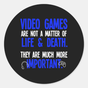 Videogames Grappige PC Console Gamer Geek Ronde Sticker