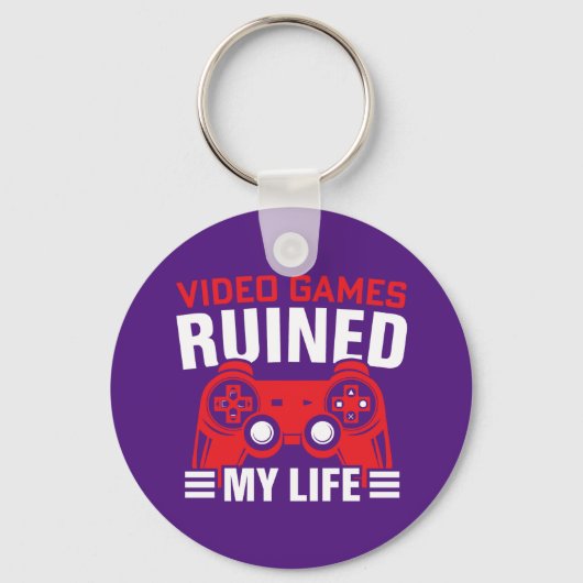 Videogames hebben mijn leven geruïneerd, gamers le sleutelhanger (Voorkant)