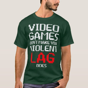 Videogames maken je niet gewelddadig spel t-shirt