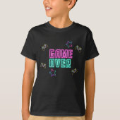 Videogames Neon Script Naam T-shirt (Voorkant)
