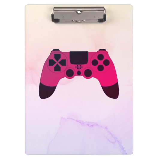 Videogames nerd gamer gaming controller klembord (Voorkant)