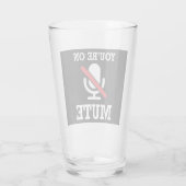 Videogesprek, thuis werken, je bent op stomme glas (Achterkant)