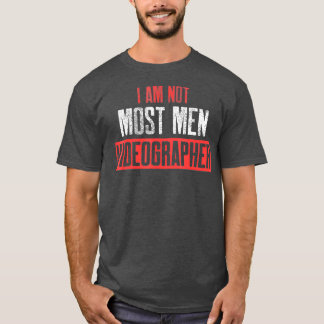 Videograaf Meest Mannen Videografie Filmmaker Cade T-shirt