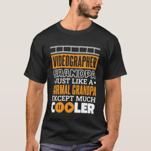 Videograaf Opa Ontwerp voor Videografie Grand T-shirt