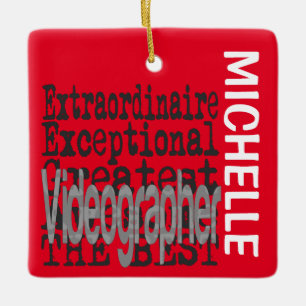 Videografe Extraordinaire CUSTOM Keramisch Ornament