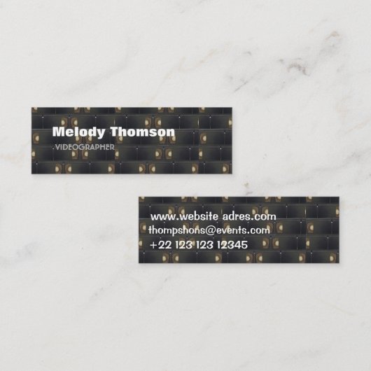 Vidéographe Carte de visite (Devant / Derrière)