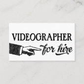 Vidéographe Carte de visite - Cool Vintage (Devant)