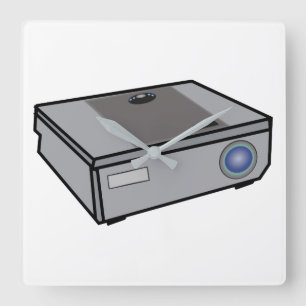 Videoprojector Vierkante Klok