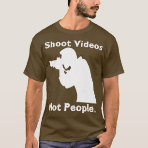 Video's fotograferen geen mensen die Pistolen best T-shirt