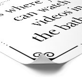 Video's van de thuisbioscoop op het schimmeldecor poster (Hoek)