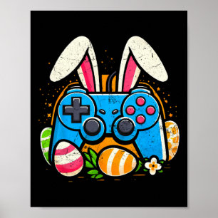 Videospel Controlle Paashaas Gamer Boys Mannen 1 Poster