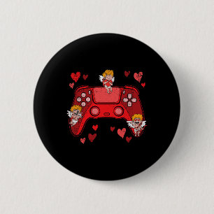 Videospel Controller Hart Valentijnsdag Schattig G Ronde Button 5,7 Cm