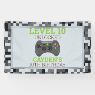Videospel Game On Verjaardagsfeest Banner
