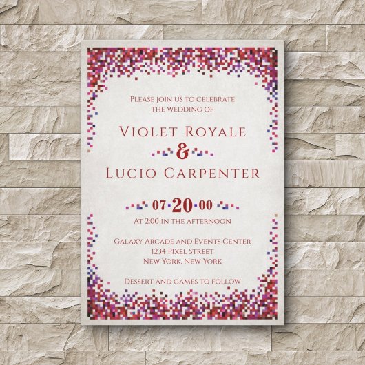 Videospel Geek Bruiloft Kaart