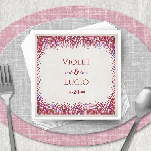 Videospel Geek Bruiloft Servet