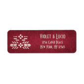 Videospel Geek Rood Bruiloft Etiket (Voorkant)