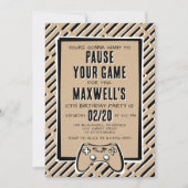 Videospel Grappige Verjaardag uitnodiging (Voorkant)