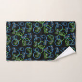 Videospel Neon Blauw & Groen Patroon Bad Handdoek (Handdoek)
