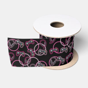 Videospel Neon Roze Meisjes Patroon Lint