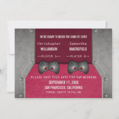 VideoSpel sparen de Datum uitnodigen, Roze Save The Date (Voorkant)