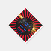 Videospel Verjaardag Servet (Hoek)