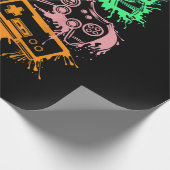 Videospelconsole-controllers 80-90-inch boog herst cadeaupapier (Hoek)